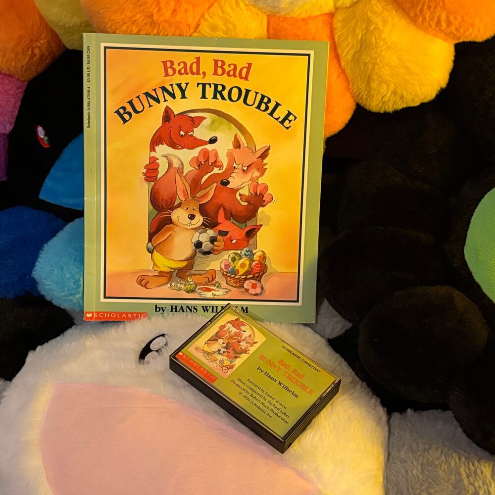 Bad, Bad Bunny Trouble by Hans Wilhelm - Book & Cassette Set (Scholastic, 1994)